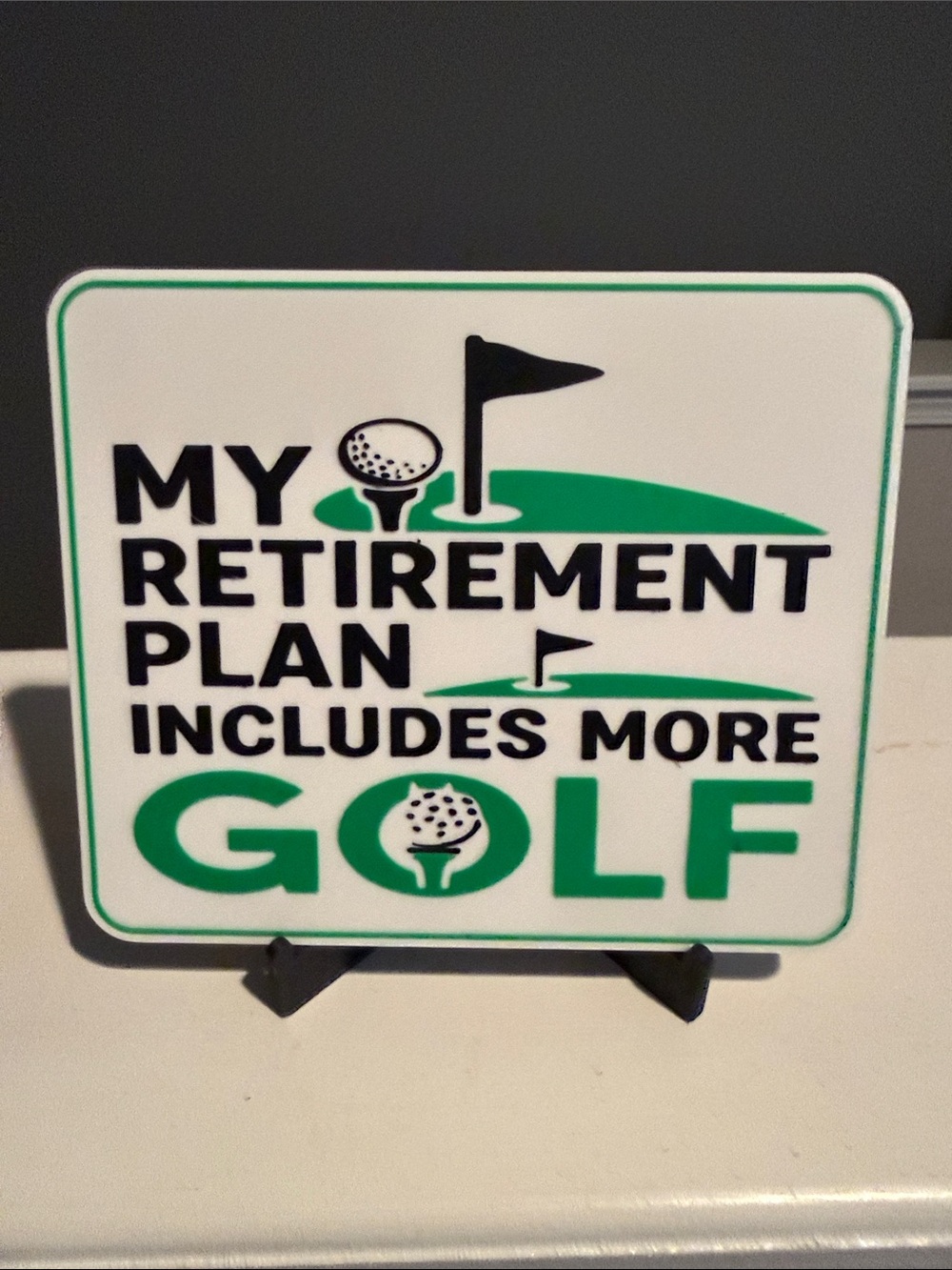 Retirement sign Set - 3D printed 6” x 5” qty4 - Picture 2 of 6